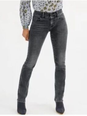NWOT CAbi Cinch Straight Jeans in Washed Black